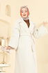 Coat 6163BSK463-MS Ecru - Thumbnail