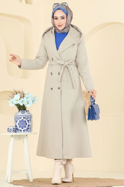B.İ.S.S.K. - Coat 6234BSK463-MS Stone