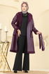 Coat 6239BSK463-MS Burgundy - Thumbnail