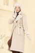 معطف بيج 6239BSK463-MS - Thumbnail