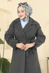 معطف رمادي غامق 6243BSK463-MS - Thumbnail