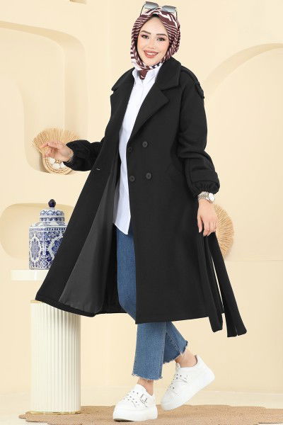 B.İ.S.S.K. - Coat 6243BSK463-MS Black