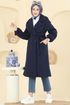 Coat 6243BSK463-MS Navy Blue - Thumbnail
