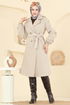 معطف بيج 6243BSK463-MS - Thumbnail