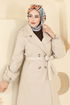 معطف بيج 6243BSK463-MS - Thumbnail