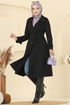 معطف أسود 6246BSK463-MS - Thumbnail