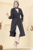 B.İ.S.S.K. - Coat 6246BSK463-MS Navy Blue
