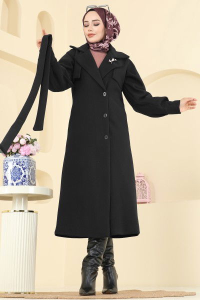 B.İ.S.S.K. - Coat 6253BSK463-MS Black
