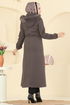 معطف بني 6661YG95-MS - Thumbnail