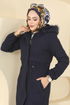 Coat 6661YG95-MS Navy Blue - Thumbnail