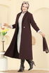 معطف بني غامق 6663YG95-MS - Thumbnail