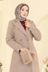 معطف بيج 8130AB368-MS - Thumbnail