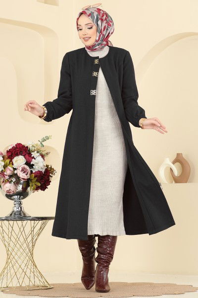 A.B. - Coat 8195AB368-MS Black