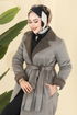 Coat 9049S324-MS Khaki - Thumbnail