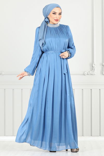 MRV Y.G.S. - Collar The Bible Evening dress 4023YGS898-M Blue - 352998