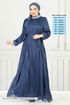 Collier La Bible Robe de soirée 4023YGS898-L Laci - Thumbnail