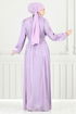 Collier La Bible Robe de soirée 4023YGS898-L Lilas - Thumbnail