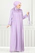 Collier La Bible Robe de soirée 4023YGS898-L Lilas - Thumbnail