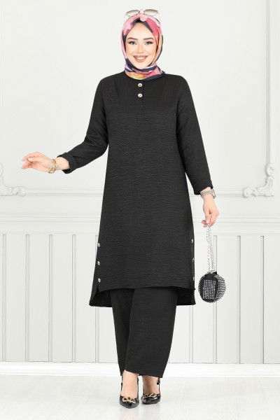 MRV M.R. - طقم أسود 018MR1077-M