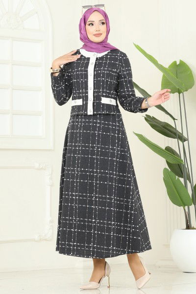 S.V.L. - طقم رمادي غامق 1180S324-MS