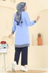 طقم أزرق فاتح &كحلي 2635SL432-MS - Thumbnail