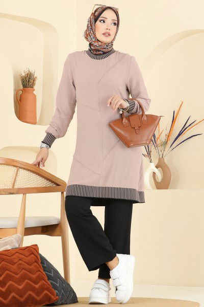 S.L. - طقم بيج وأسود 2635SL432-MS