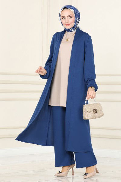 A.S.M.K. - طقم أزرق وبيج 2649ASMK1074-MS