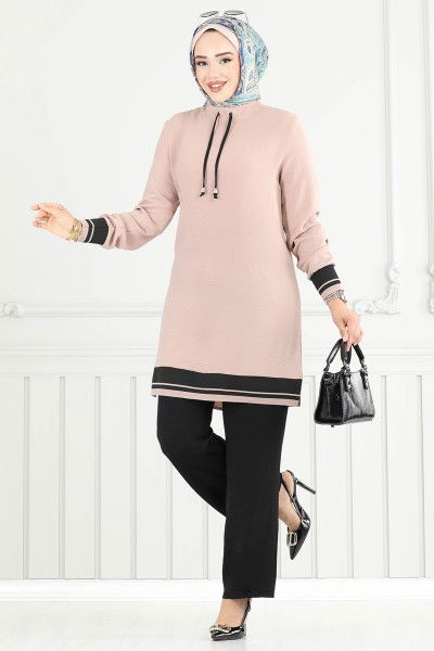 S.L. - طقم بيج وأسود 2688SL432-MS