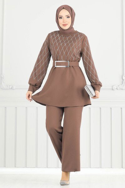 S.L. - طقم بيج غامق 2691SL432-MS