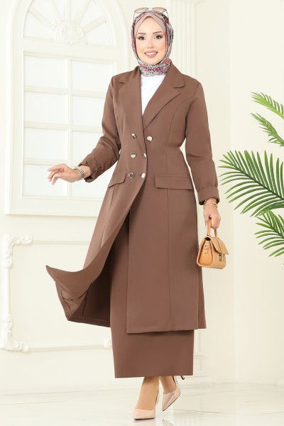 S.L. - طقم بيج غامق 2697SL432-MS