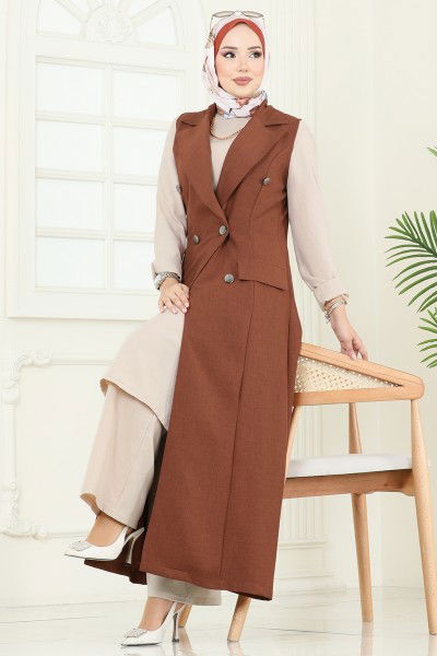 S.L. - طقم عسلي وبيج 2699SL432-MS