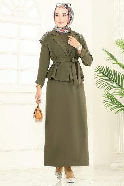 S.L. - طقم اخضر عفني 2709SL432-MS