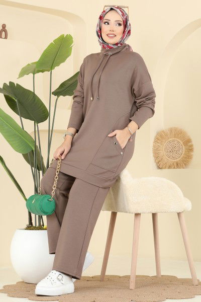 A.Y.D. - طقم بيج غامق 2742AYD574-MS