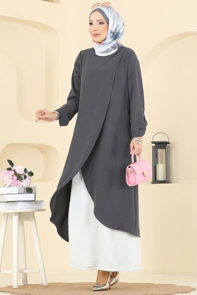 S.L. - طقم رمادي غامق & سكري 2742SL432-MS