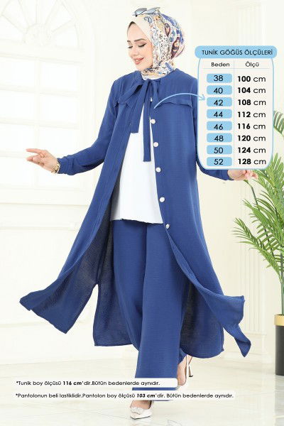 D.V.L. - Combined 374DVL817-MS Indigo