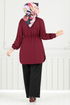 Combined 411DVL897-M Burgundy & Black - Thumbnail