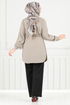 طقم بيج وأسود 411DVL897-M - Thumbnail
