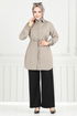 طقم بيج وأسود 411DVL897-M - Thumbnail