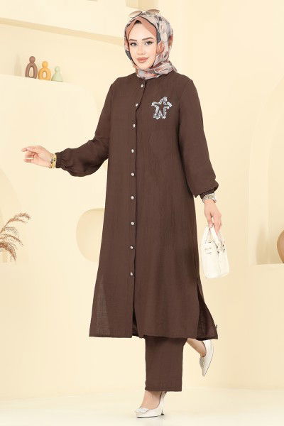 D.V.L. - طقم بني 449DVL817-MS