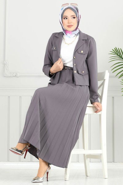 M.P. - طقم رمادي غامق 4702MP806-MS