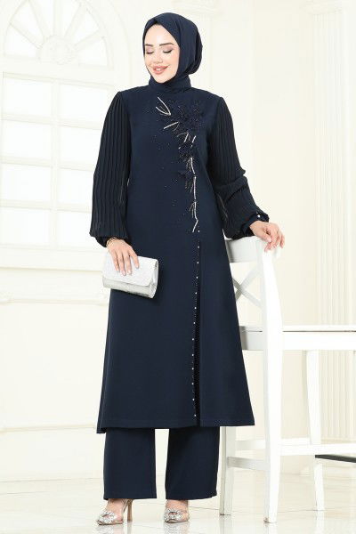 A.B.K. - Combined 8058ABK1075-MS Navy Blue