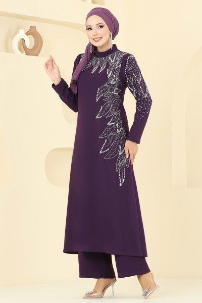 A.B.K. - طقم أرجواني 8098ABK1075-MS