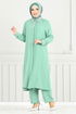 طقم أخضر باهت 9144PL940-M - Thumbnail