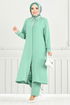 طقم أخضر باهت 9144PL940-M - Thumbnail
