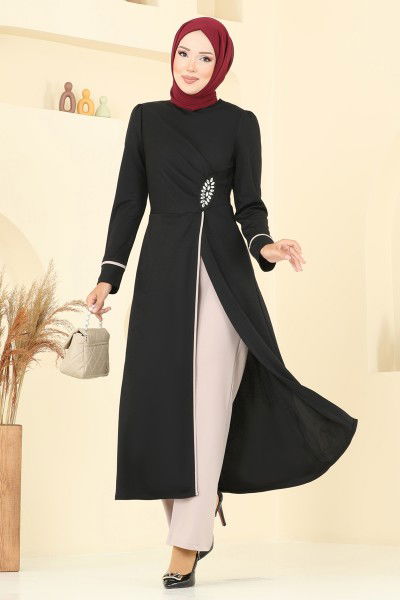 A.S.M. - طقم أسود وبيج ASM2816-MS