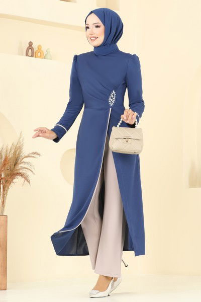 A.S.M. - طقم أزرق وبيج ASM2816-MS