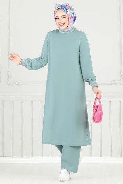 P.L. - طقم أخضر باهت PL9148-MS