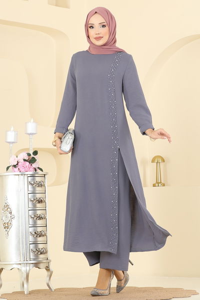 P.L. - طقم رمادي غامق PL9175-MS - 409897