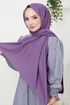 Cottony Jazz Shawl NYA052-001 Dark lilac - Thumbnail