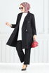 De L'Avant Boutonné Veste Équipe 2626SL890-L Noir - Thumbnail